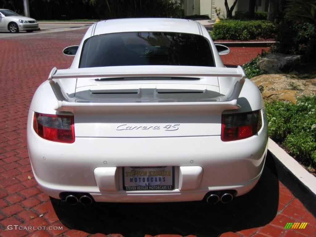 2008 911 Carrera 4S Coupe - Carrara White / Black photo #8