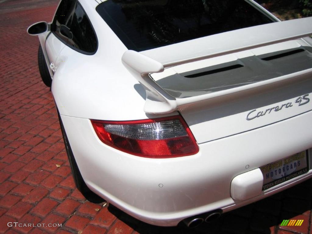 2008 911 Carrera 4S Coupe - Carrara White / Black photo #11