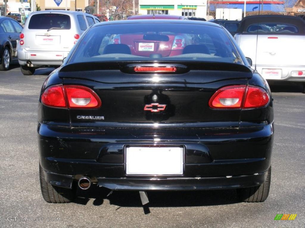 2002 Cavalier Coupe - Black / Graphite photo #4