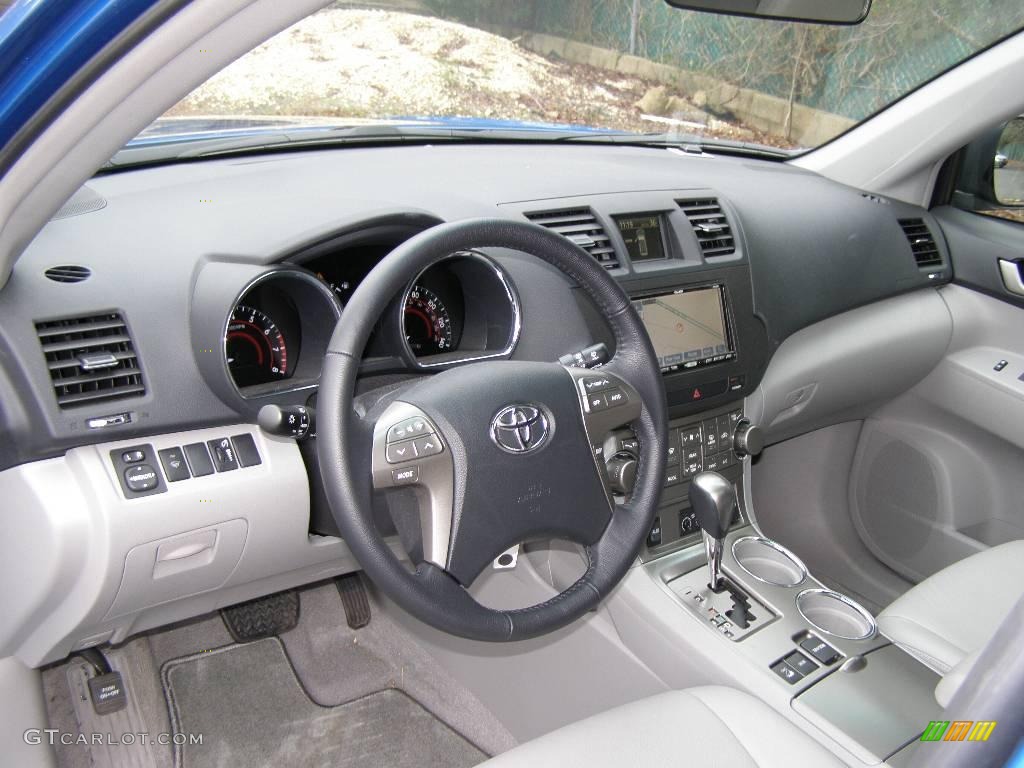 2008 Highlander Sport 4WD - Blue Streak Metallic / Ash Gray photo #7