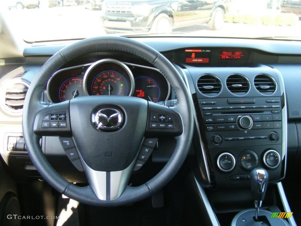 2010 Mazda CX-7 s Grand Touring AWD Black Dashboard Photo #39454930