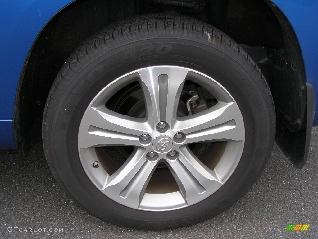 2008 Highlander Sport 4WD - Blue Streak Metallic / Ash Gray photo #13