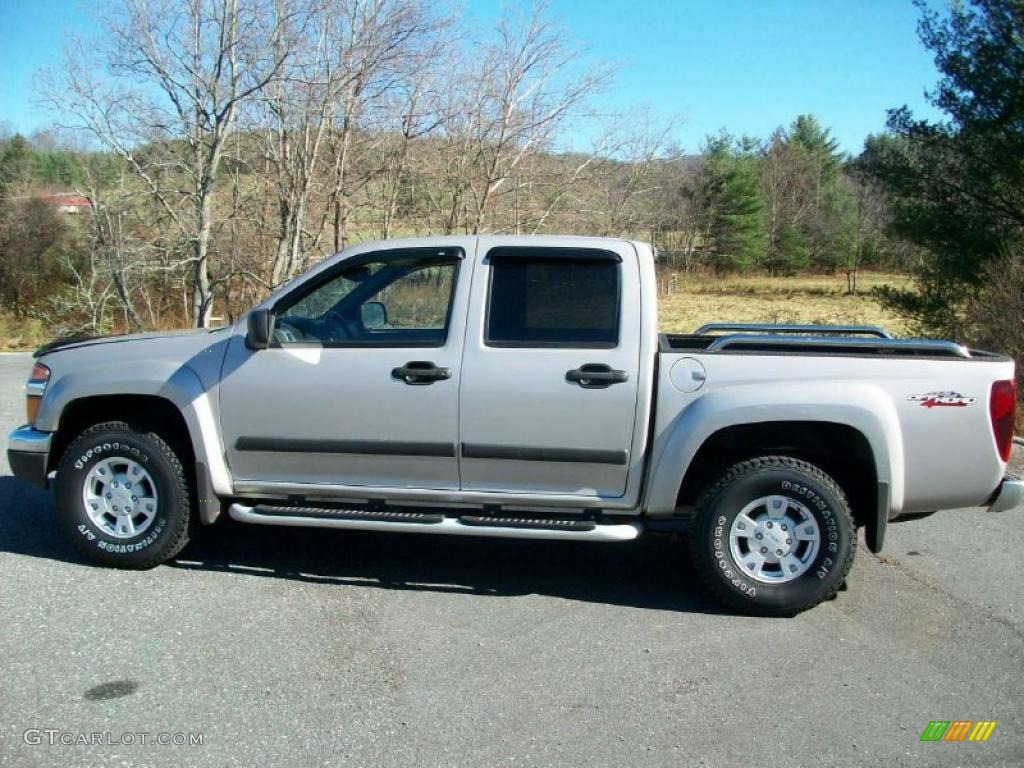 2005 Canyon SLE Crew Cab 4x4 - Silver Birch Metallic / Pewter photo #1