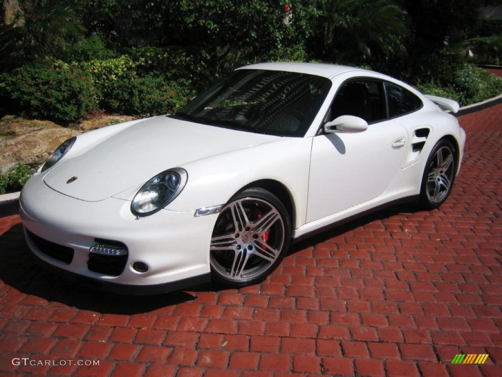 2007 911 Turbo Coupe - Carrara White / Black photo #3