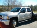 Silver Birch Metallic - Silverado 3500HD Crew Cab 4x4 Chassis Photo No. 4