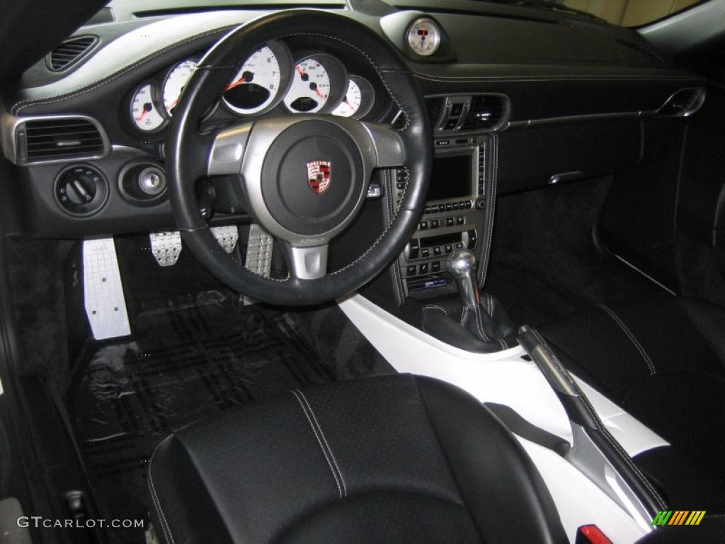 2007 Porsche 911 Turbo Coupe Black Dashboard Photo #39456094