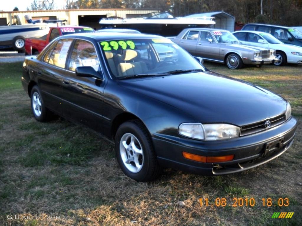 1993 Camry LE Sedan - Dark Green Pearl / Beige photo #5