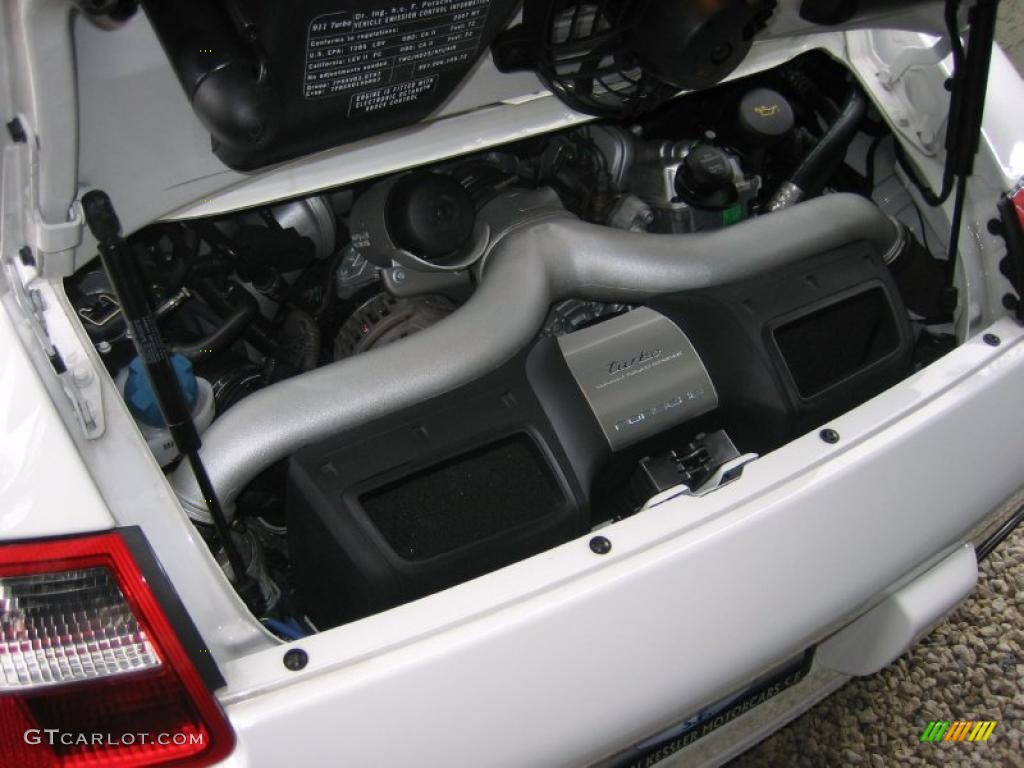 2007 Porsche 911 Turbo Coupe 3.6 Liter Twin-Turbocharged DOHC 24V VarioCam Flat 6 Cylinder Engine Photo #39456434
