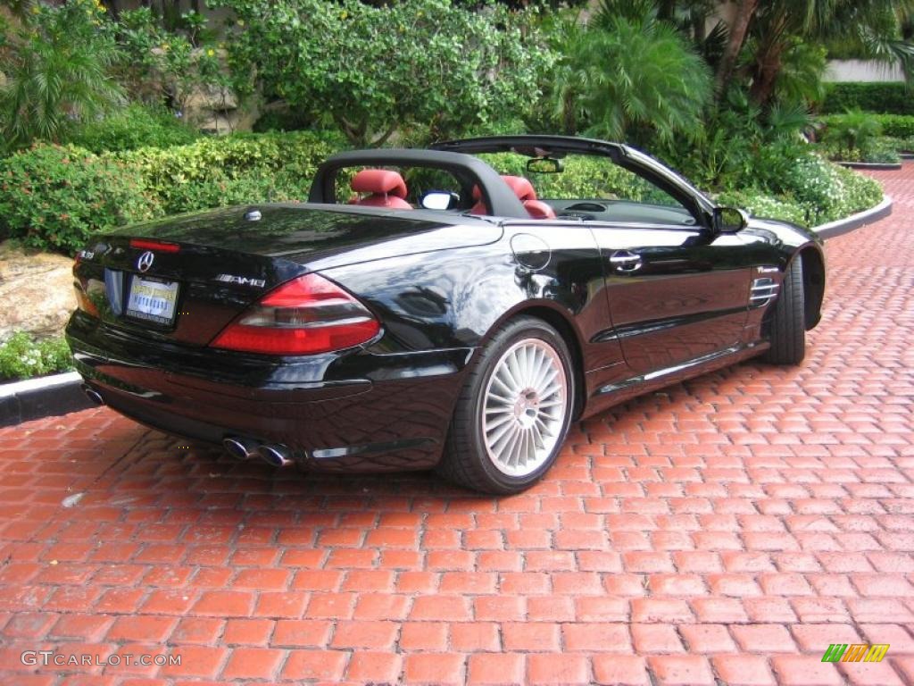 Black 2006 Mercedes-Benz SL 55 AMG Roadster Exterior Photo #39456582