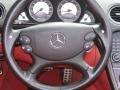 2006 Mercedes-Benz SL Berry Red/Charcoal Interior Steering Wheel Photo