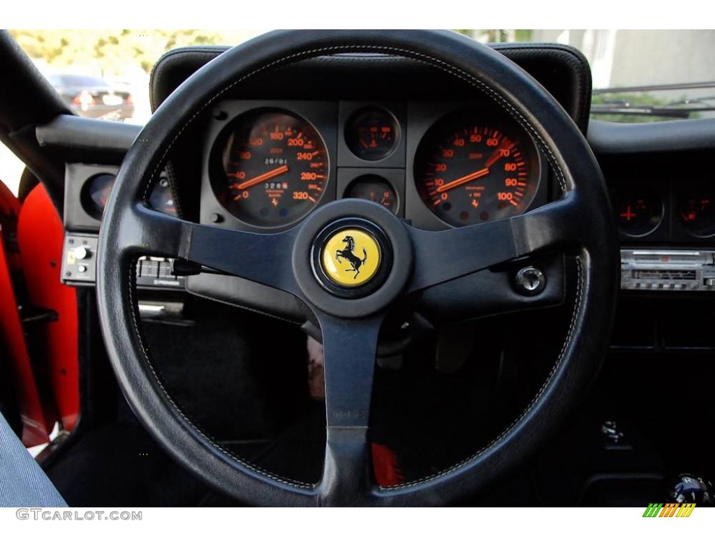 1983 Ferrari BB 512i Standard BB 512i Model Black Steering Wheel Photo #39457658
