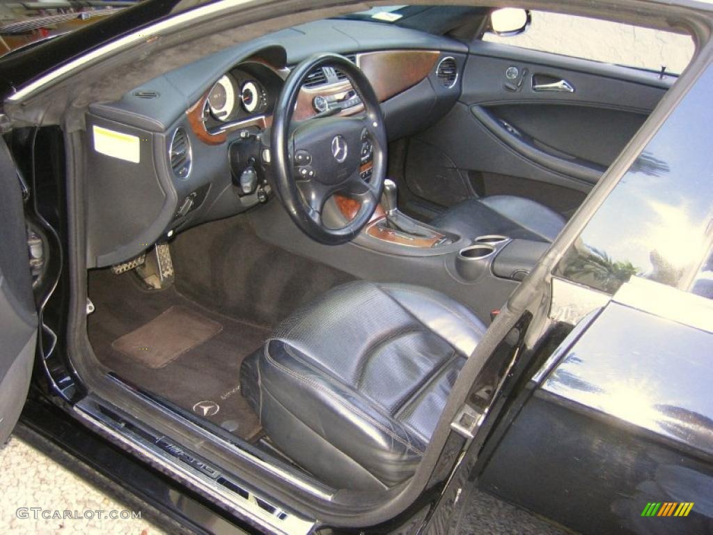 AMG Charcoal Nappa Leather Interior 2006 Mercedes-Benz CLS 55 AMG Photo #39458222
