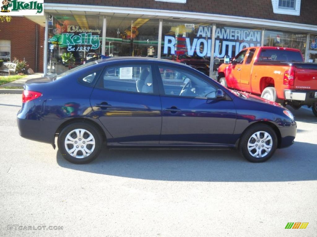 2010 Elantra GLS - Regatta Blue / Gray photo #2