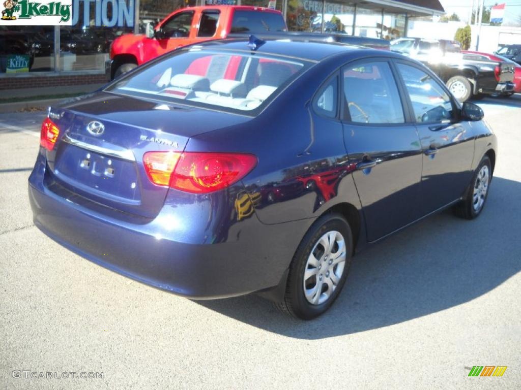2010 Elantra GLS - Regatta Blue / Gray photo #3