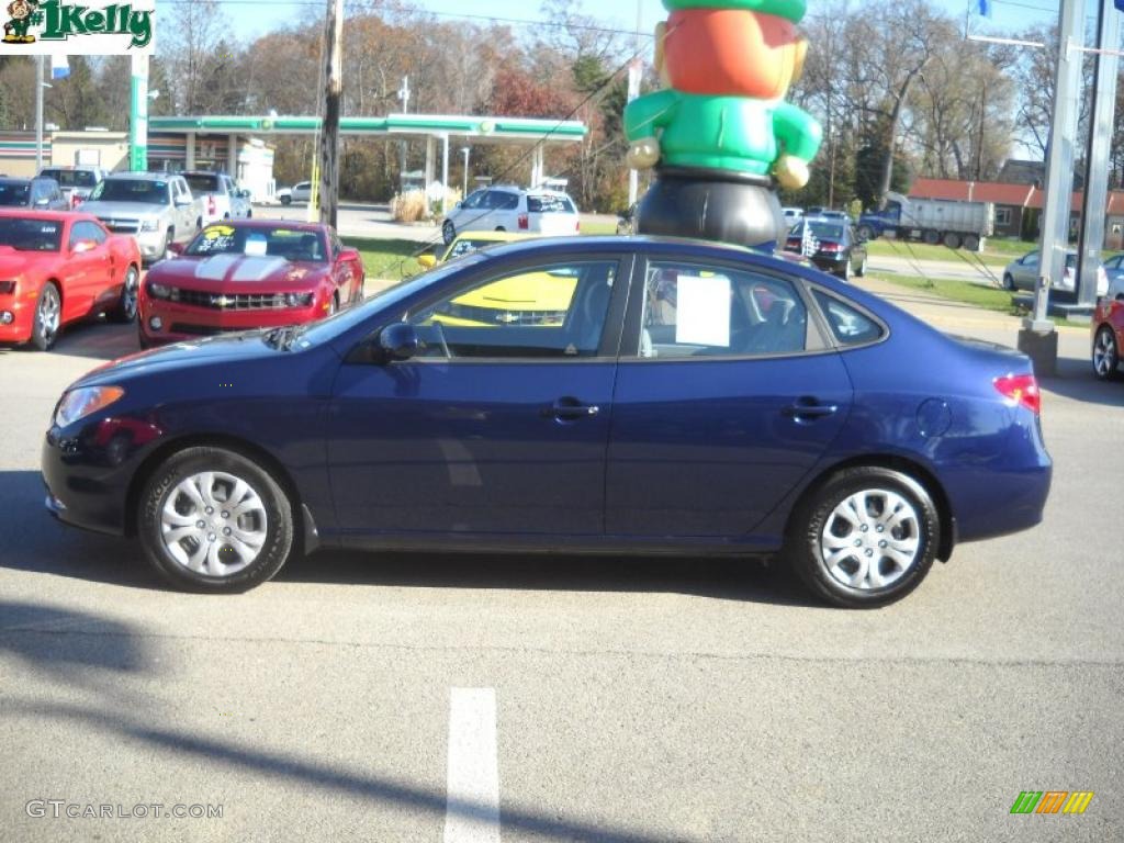 2010 Elantra GLS - Regatta Blue / Gray photo #6