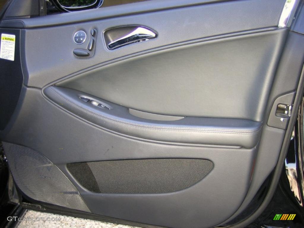 2006 Mercedes-Benz CLS 55 AMG AMG Charcoal Nappa Leather Door Panel Photo #39458546