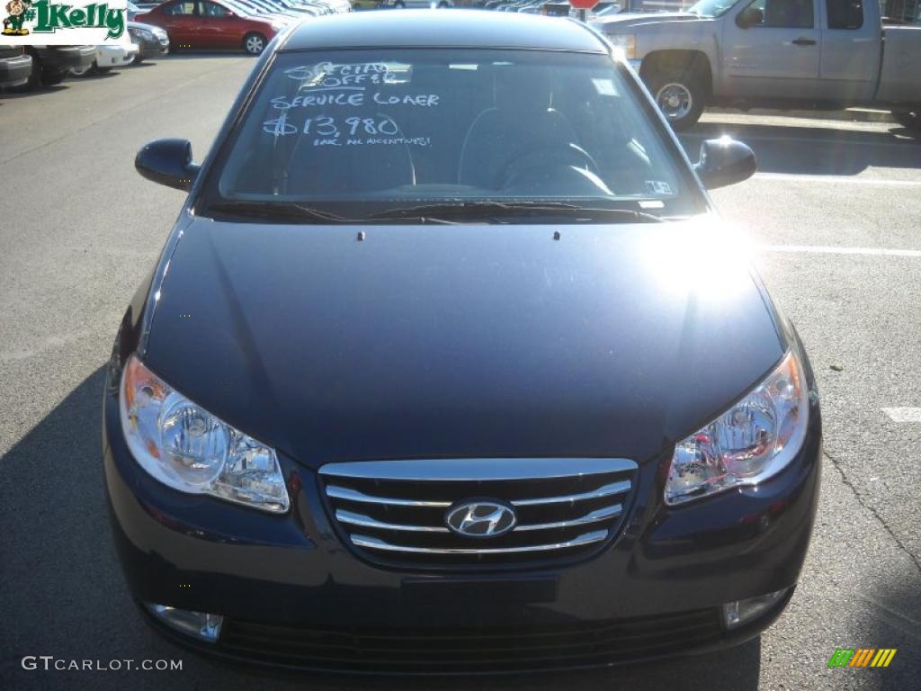 2010 Elantra GLS - Regatta Blue / Gray photo #15