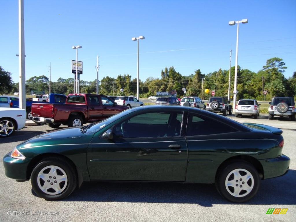 2002 Cavalier LS Coupe - Forest Green Metallic / Graphite photo #2