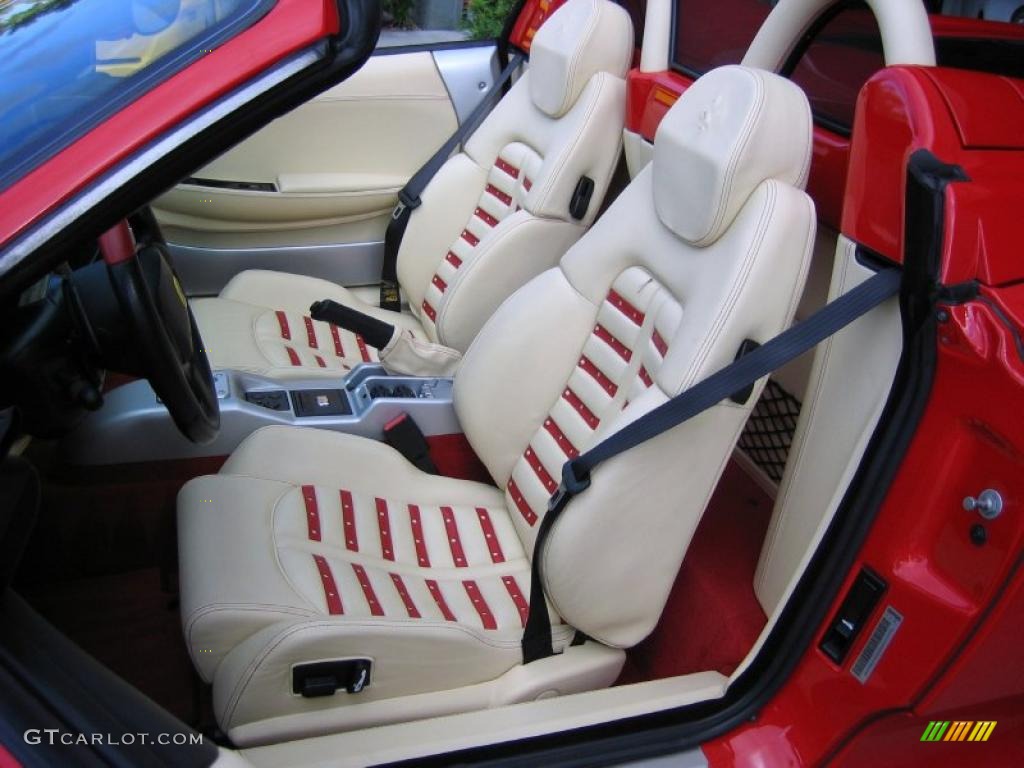 Ivory Interior 2004 Ferrari 360 Spider F1 Photo #39459058