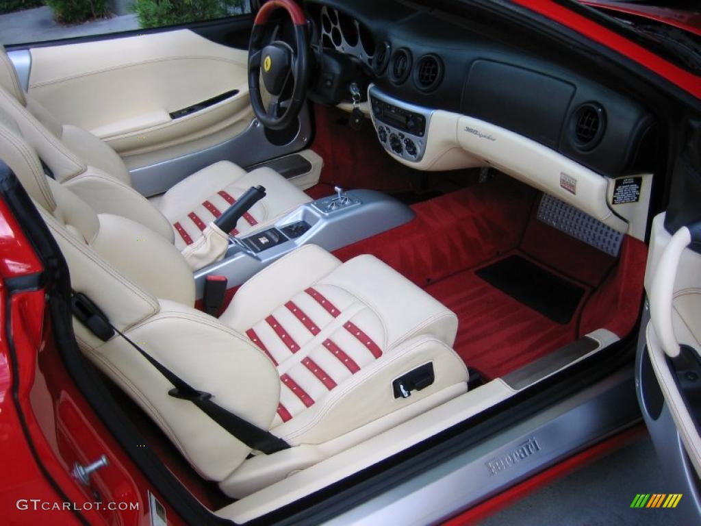 2004 Ferrari 360 Spider F1 Ivory Dashboard Photo #39459106