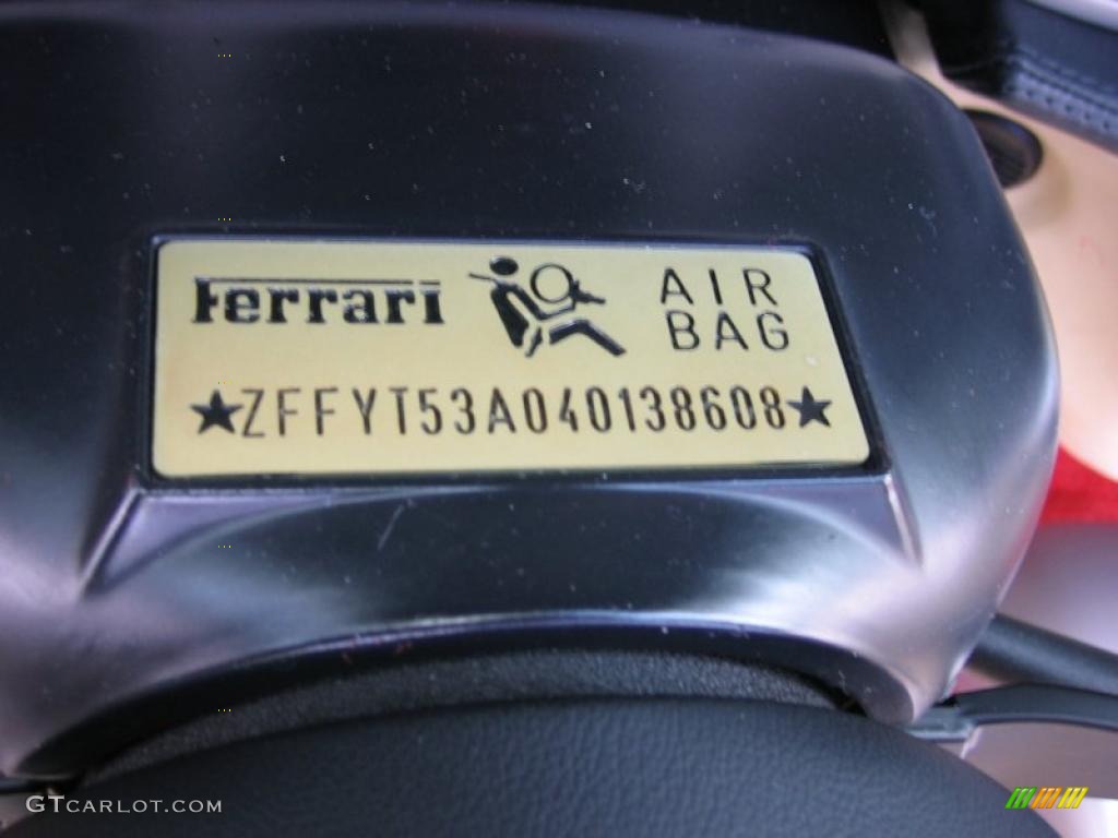 2004 Ferrari 360 Spider F1 Marks and Logos Photo #39459546