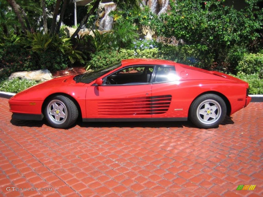 Rosso Corsa (Red) 1988 Ferrari Testarossa Standard Testarossa Model Exterior Photo #39459686