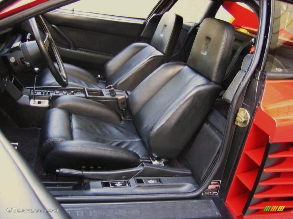 Black Interior 1988 Ferrari Testarossa Standard Testarossa Model Photo #39459810