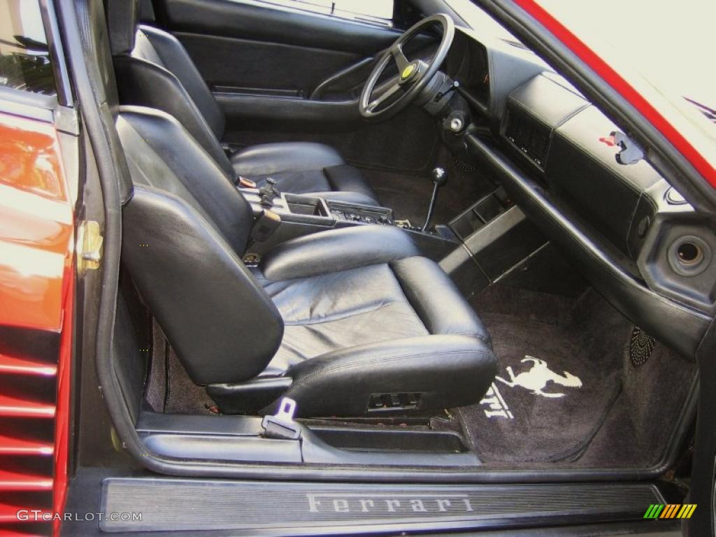 Black Interior 1988 Ferrari Testarossa Standard Testarossa Model Photo #39459846