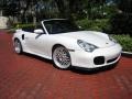 Carrara White 2004 Porsche 911 Turbo Cabriolet Exterior