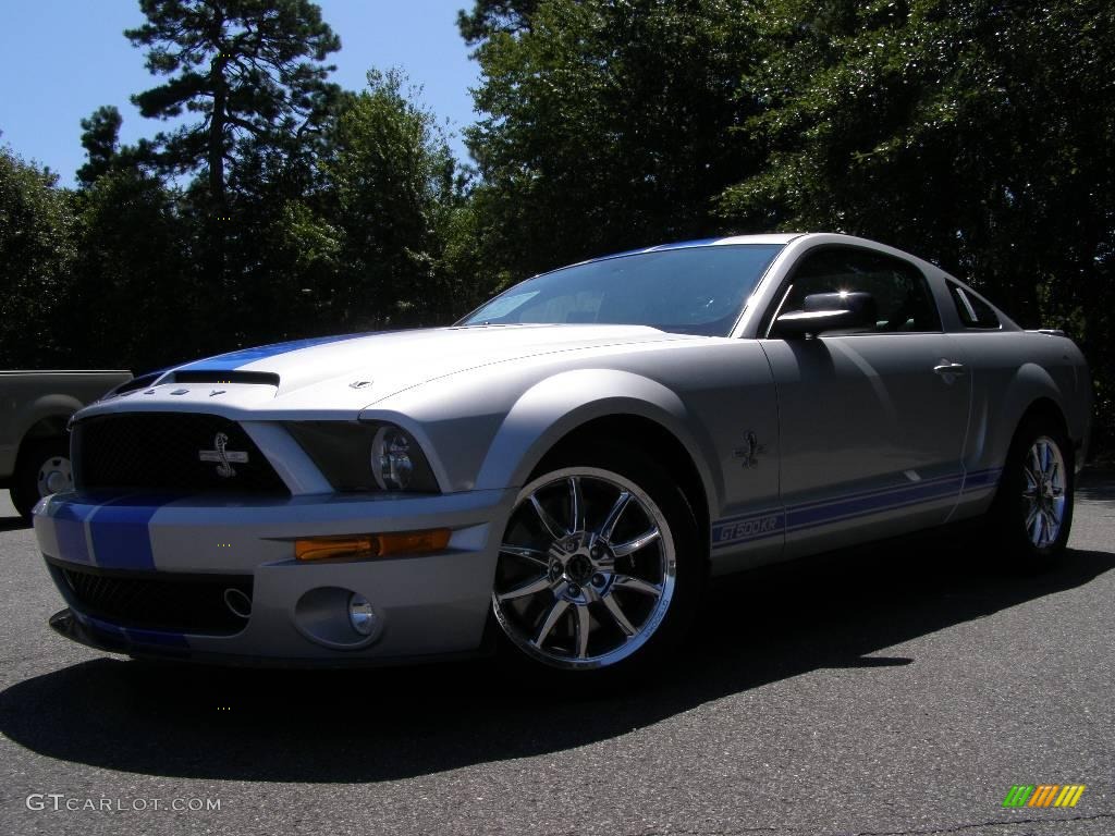 2008 Mustang Shelby GT500KR Coupe - Brilliant Silver Metallic / Black photo #1