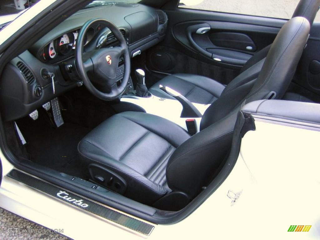 Black Interior 2004 Porsche 911 Turbo Cabriolet Photo #39460646