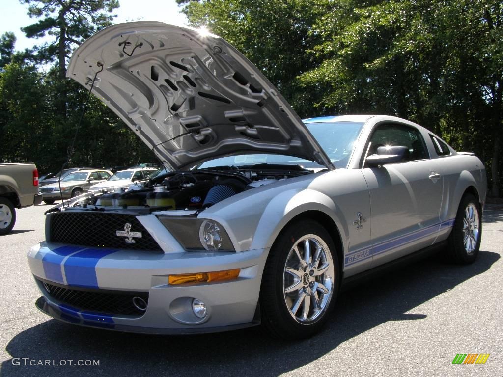 2008 Mustang Shelby GT500KR Coupe - Brilliant Silver Metallic / Black photo #2