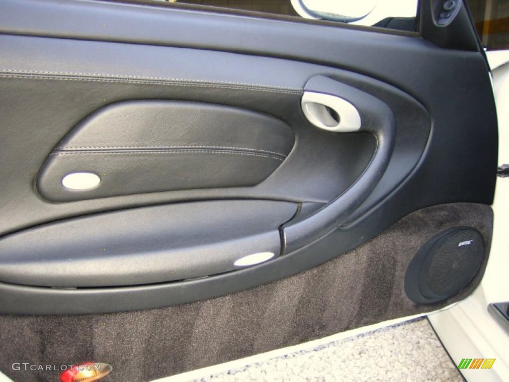 2004 Porsche 911 Turbo Cabriolet Black Door Panel Photo #39461018