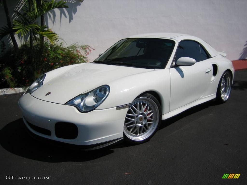 Carrara White 2004 Porsche 911 Turbo Cabriolet Exterior Photo #39461174