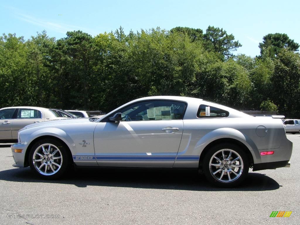 2008 Mustang Shelby GT500KR Coupe - Brilliant Silver Metallic / Black photo #7