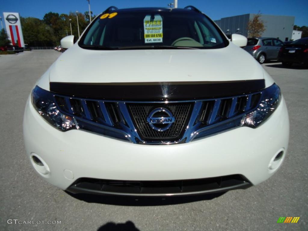 2009 Murano SL - Glacier Pearl / Beige photo #21