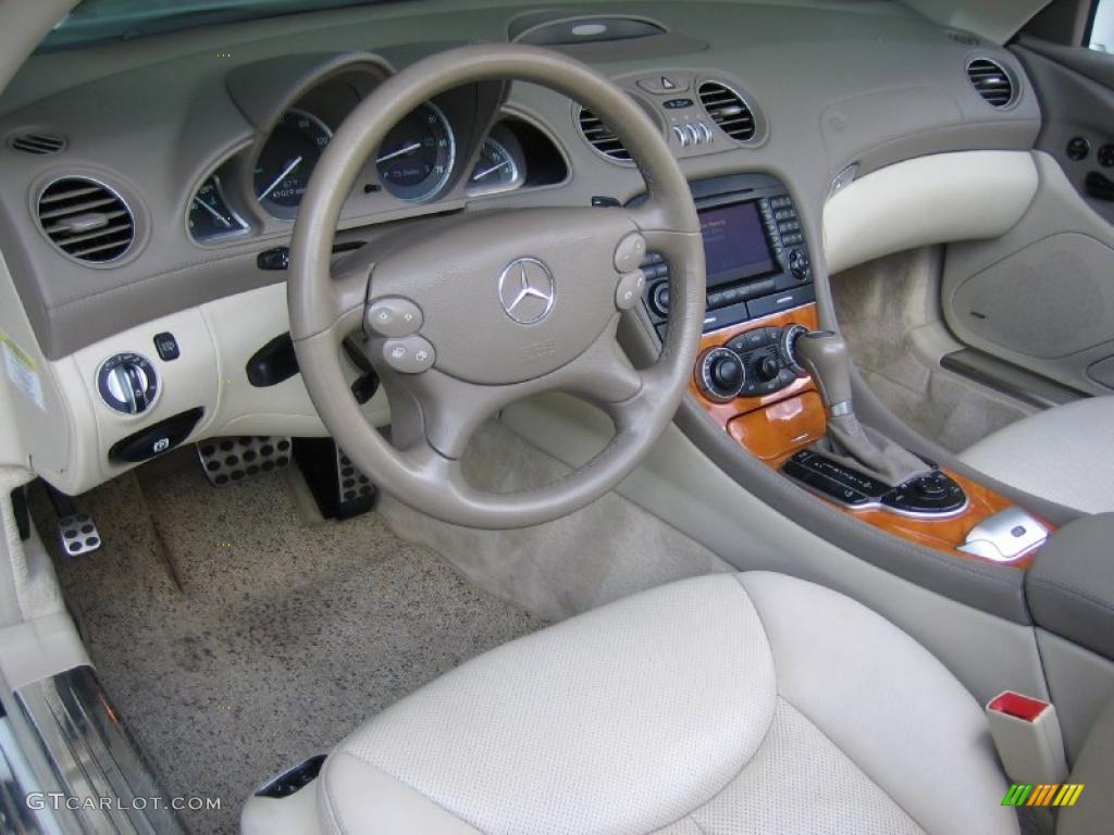 2007 SL 550 Roadster - Alabaster White / Java photo #13