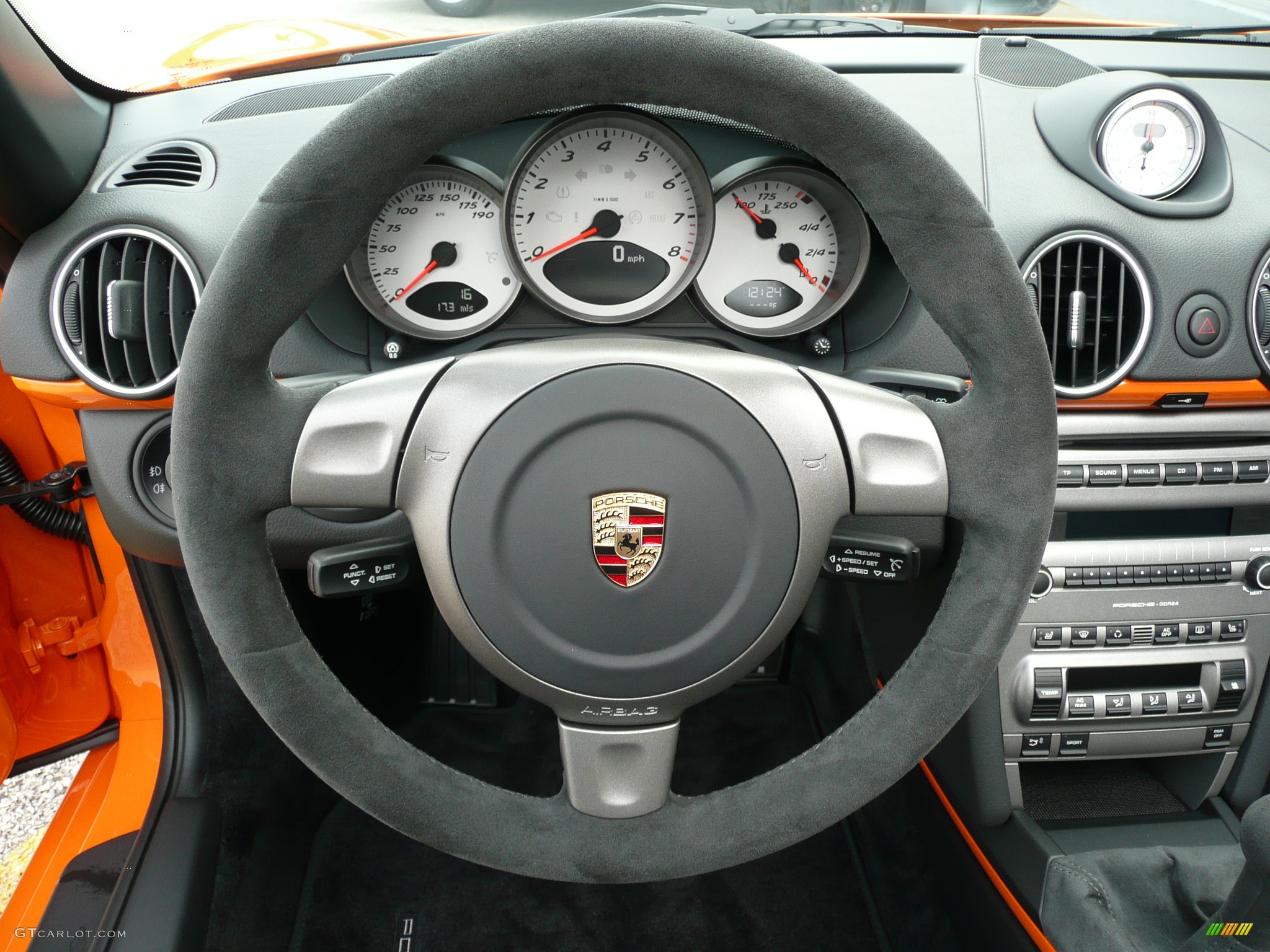 2008 Porsche Boxster S Limited Edition 2008 Boxster S Special Edition Alcantara Sport Steering Wheel Photo #39466