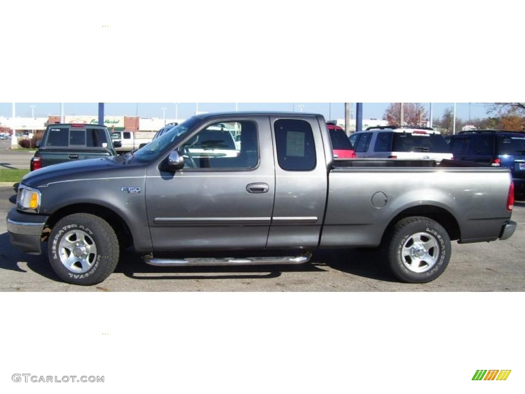 2002 F150 XLT SuperCab - Dark Shadow Grey Metallic / Medium Graphite photo #2