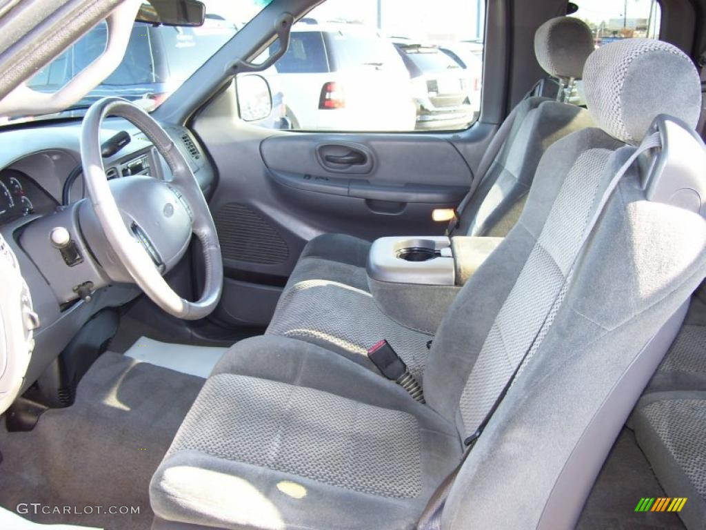 Medium Graphite Interior 2002 Ford F150 XLT SuperCab Photo #39465646