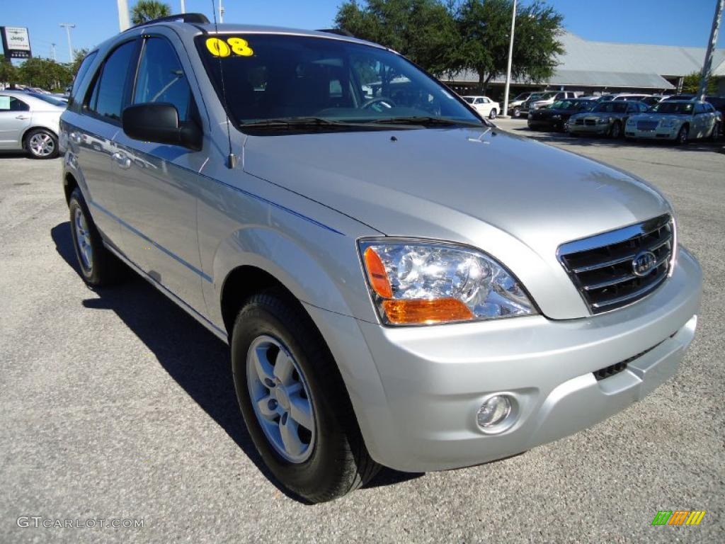 Bright Silver 2008 Kia Sorento LX Exterior Photo #39467610