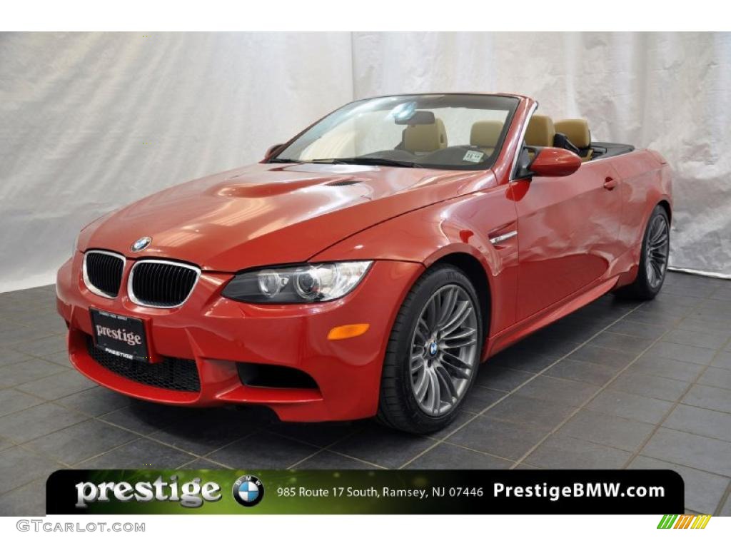 2010 M3 Convertible - Melbourne Red Metallic / Bamboo Beige Novillo photo #1