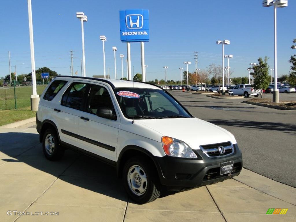 2003 CR-V LX - Taffeta White / Gray photo #2