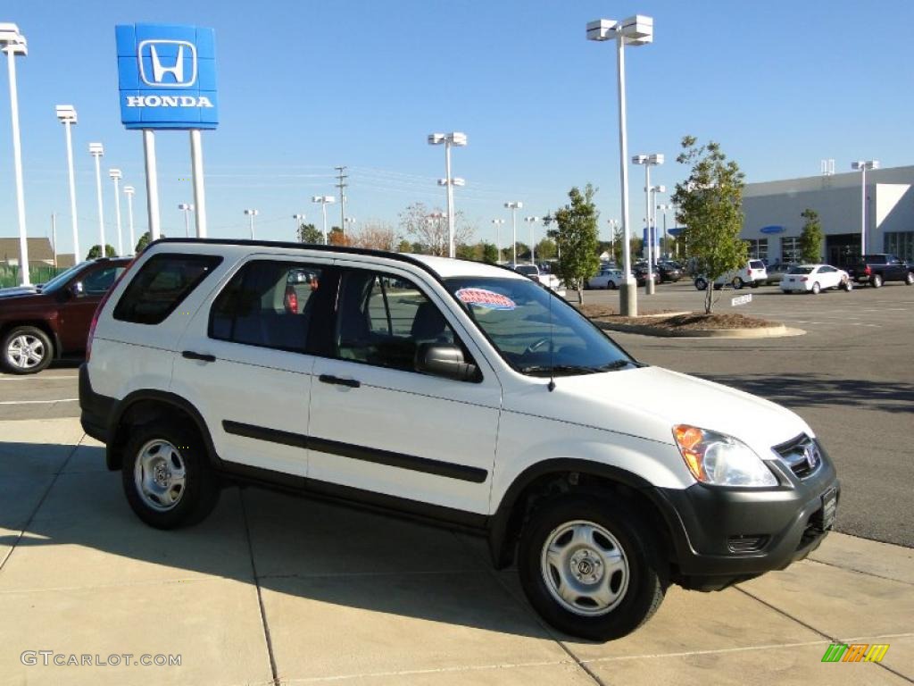 2003 CR-V LX - Taffeta White / Gray photo #3