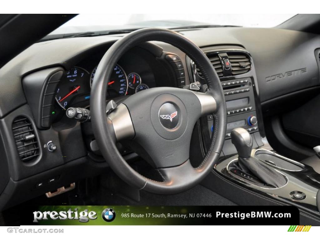 2008 Chevrolet Corvette Coupe Ebony Dashboard Photo #39470450