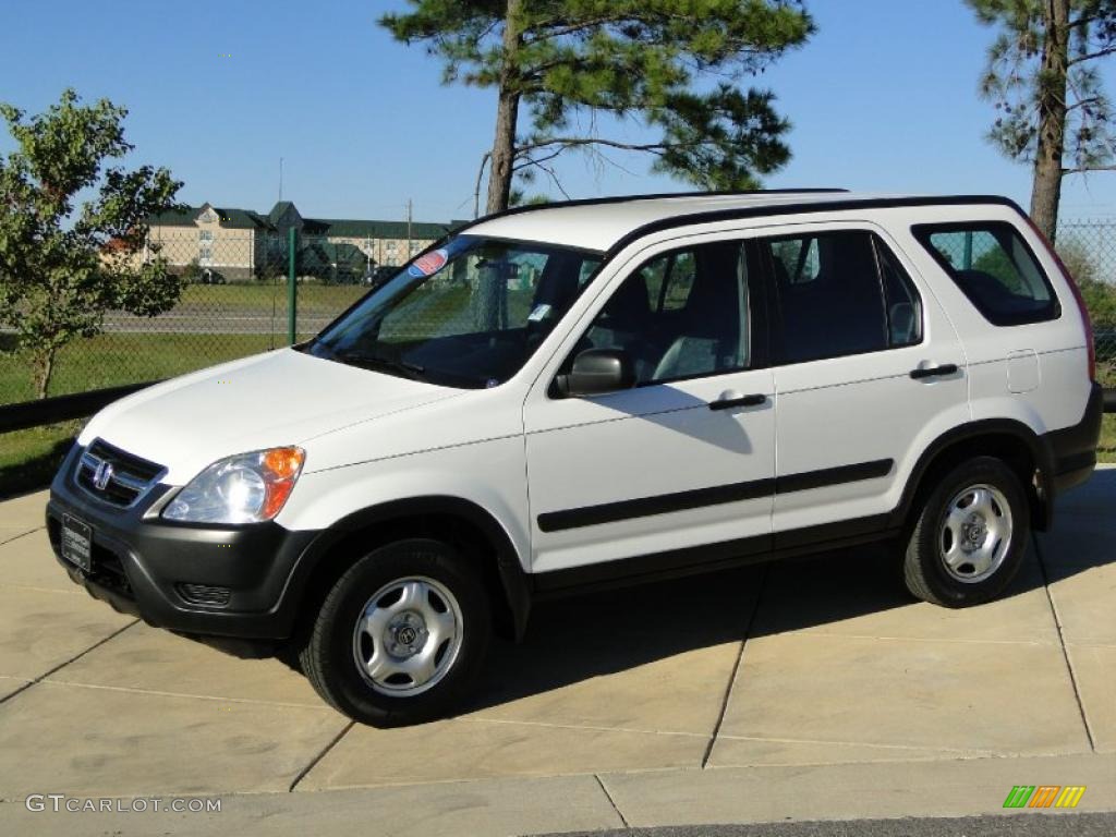 2003 CR-V LX - Taffeta White / Gray photo #9