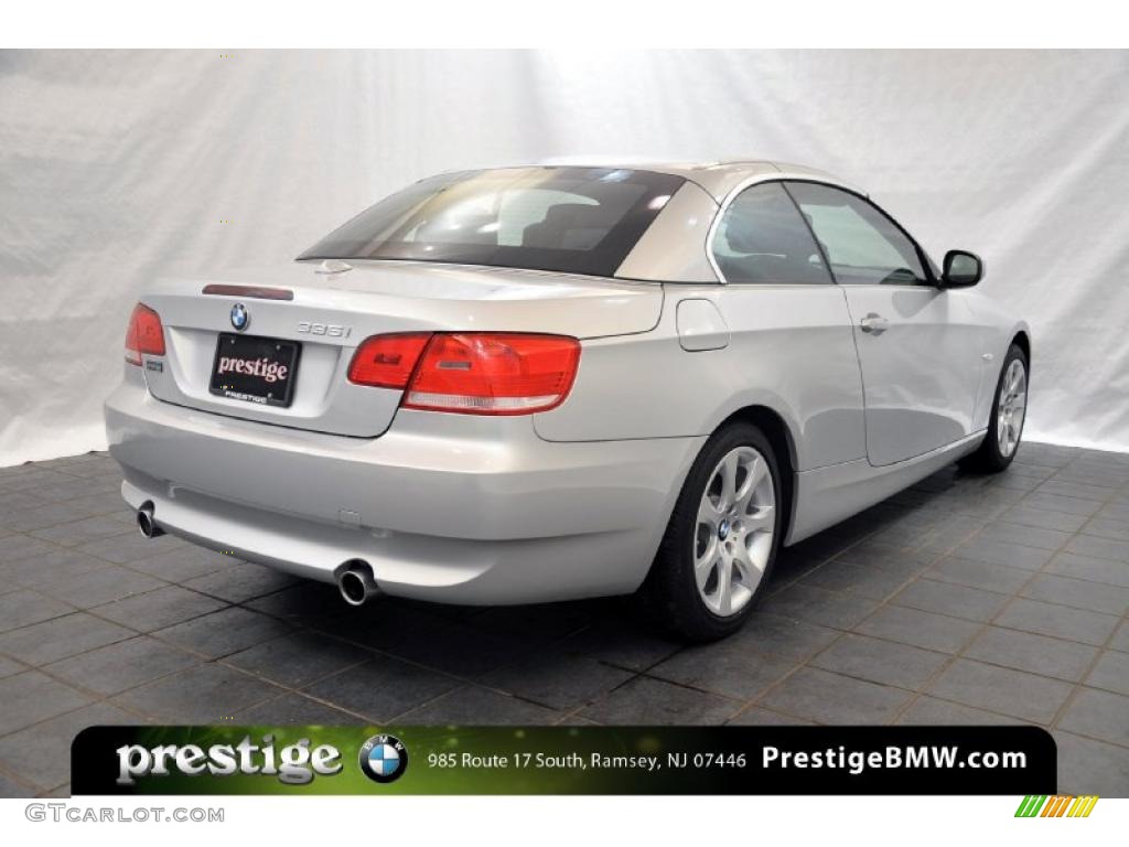 2010 3 Series 335i Convertible - Titanium Silver Metallic / Black photo #2