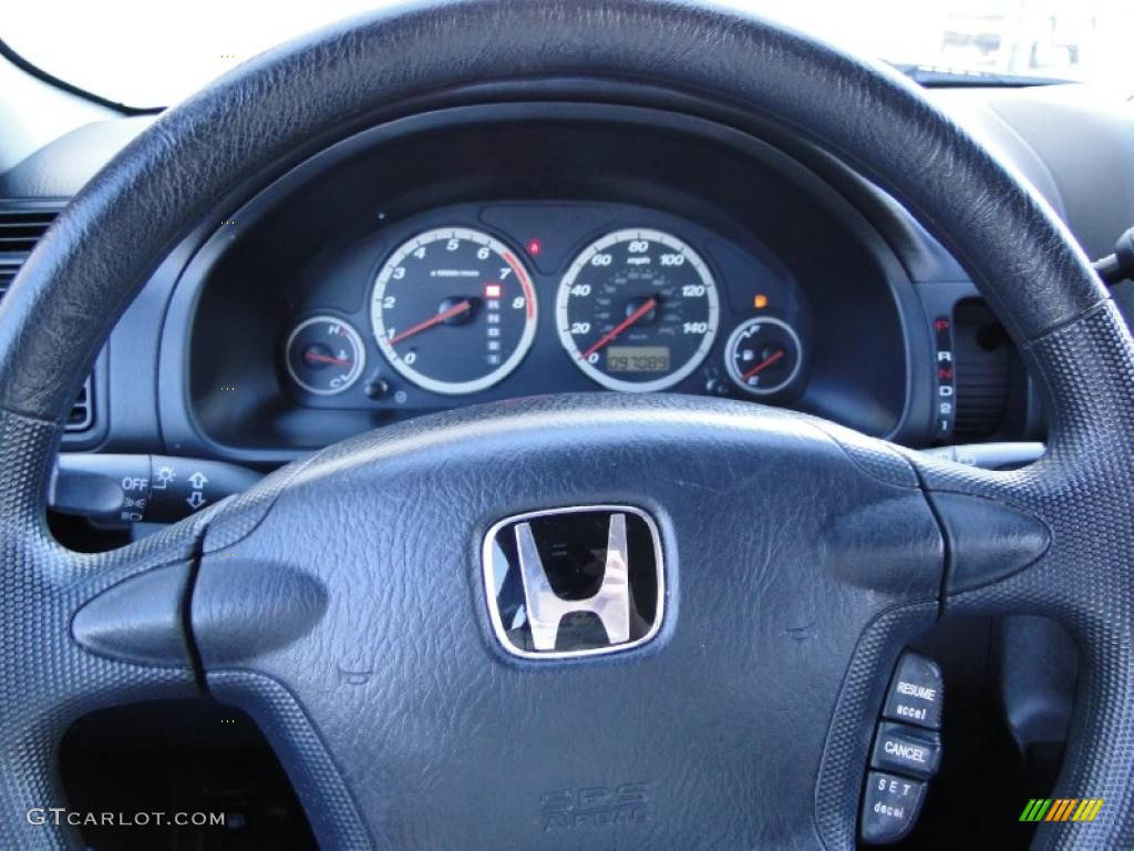 2003 Honda CR-V LX Gray Steering Wheel Photo #39470606