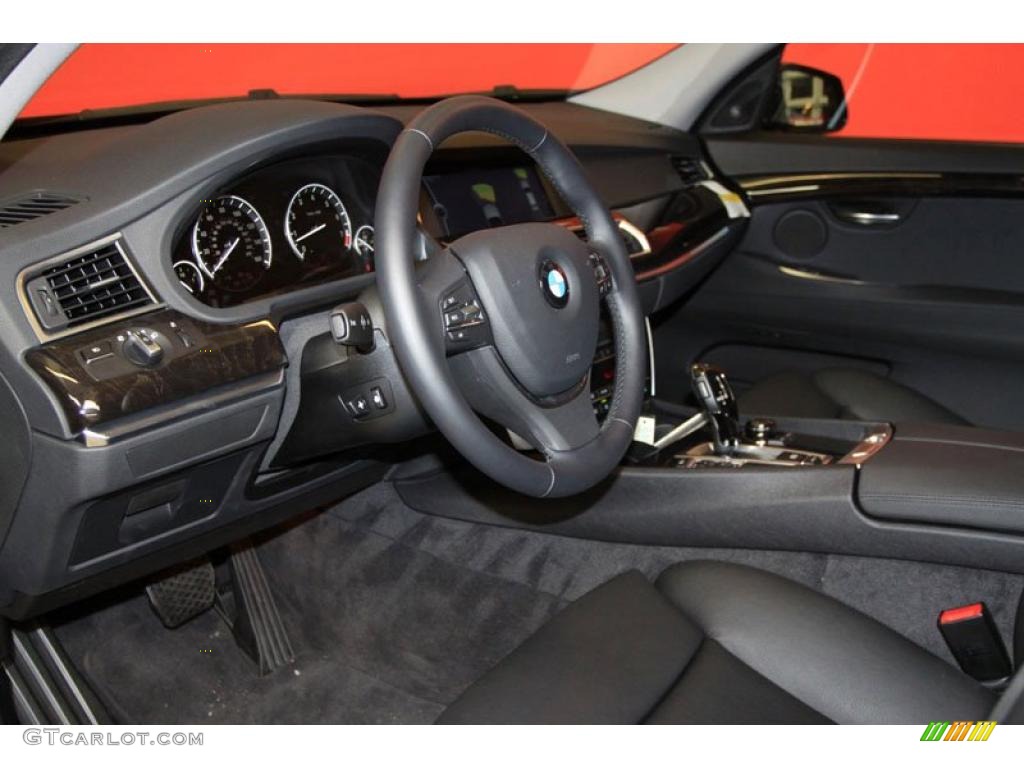Black Interior 2010 BMW 5 Series 535i Gran Turismo Photo #39471854