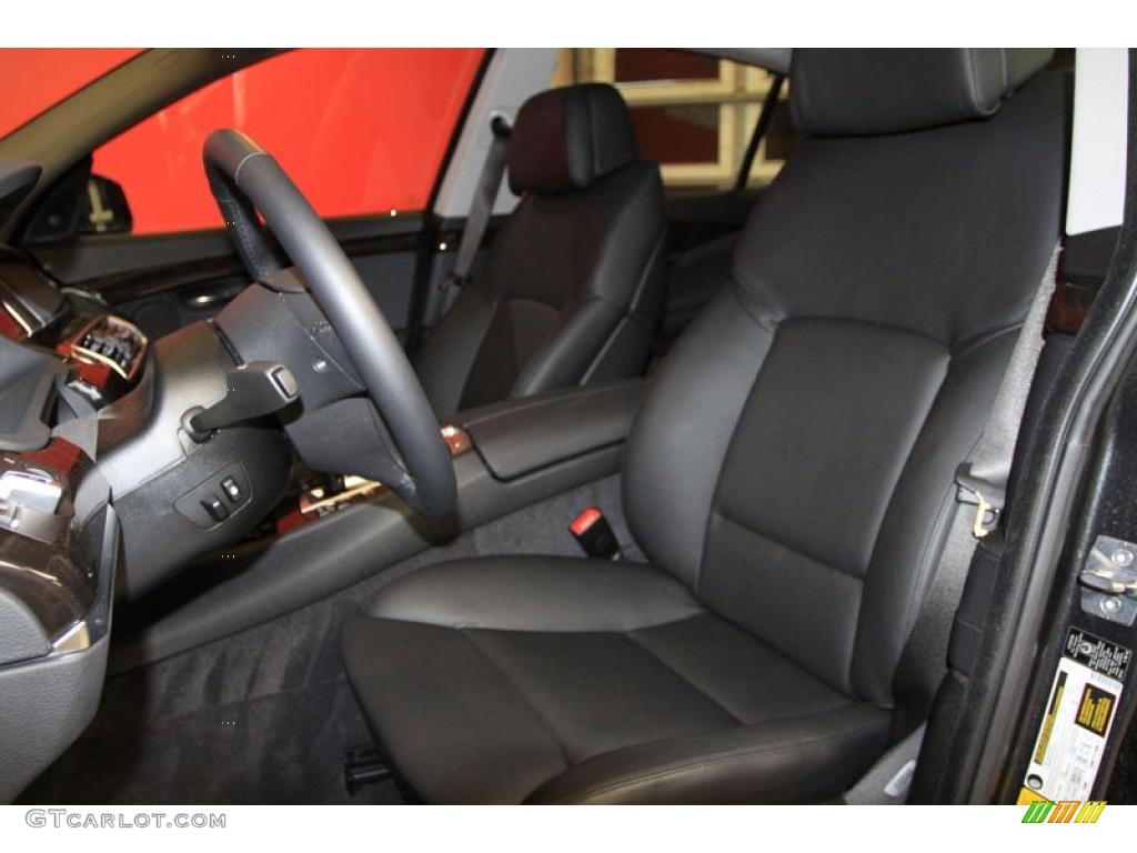 Black Interior 2010 BMW 5 Series 535i Gran Turismo Photo #39471870